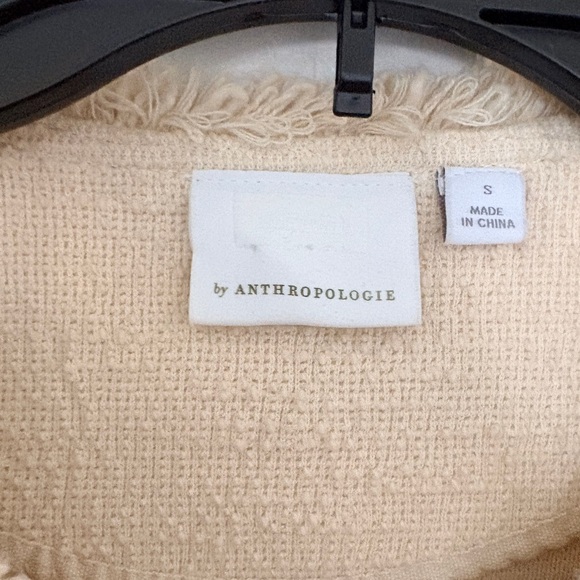 Anthropologie Cream Textured Blazer - Picture 4 of 6